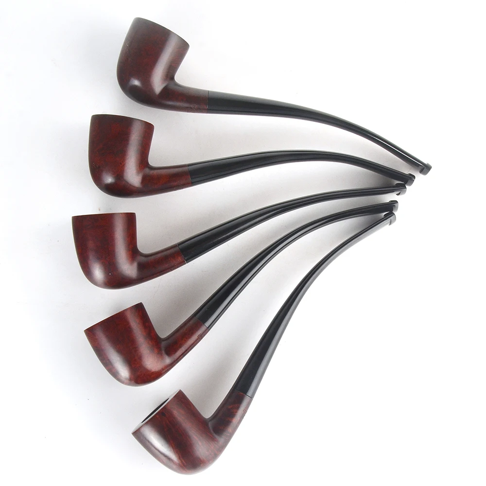 Труба для курения табака гладкая готовая небольшая изогнутая труба форма # L221