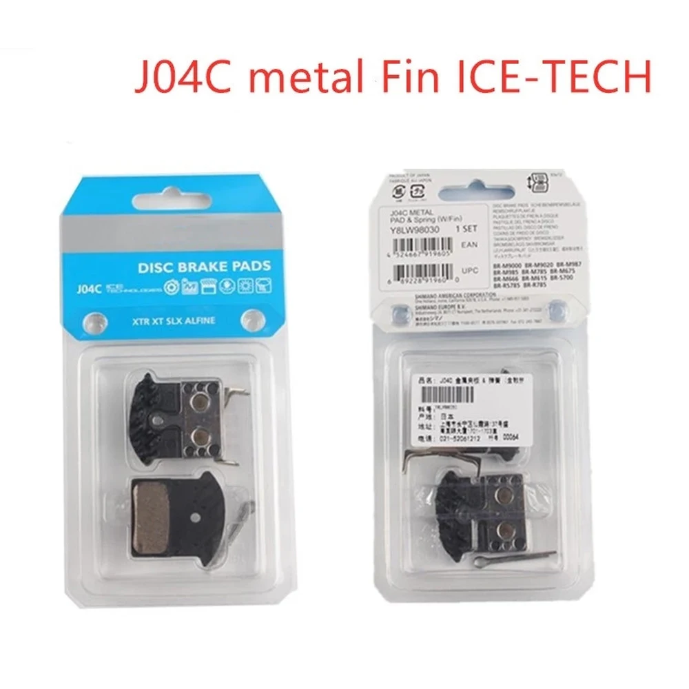 J02A резиновый плавник ICE TECH J04C металлический дисковые Тормозные колодки для M6000 SLX
