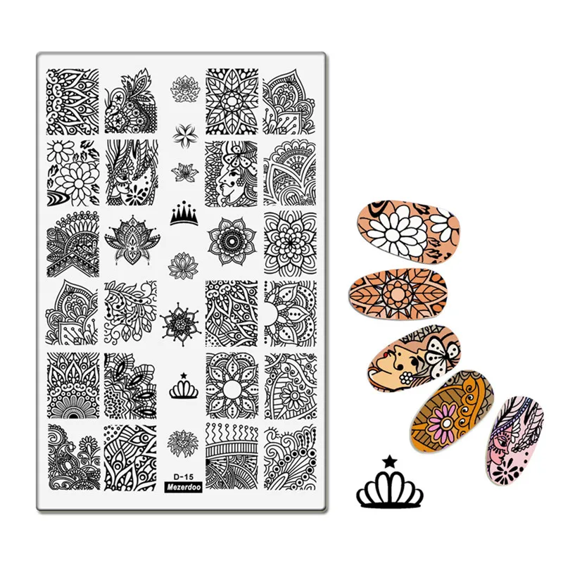 Бохо тема Королева Корона Дизайн Шаблон трафарет Инструменты для красоты