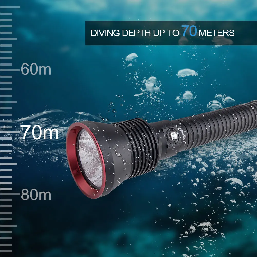 Trustfire DF70 xhp70.2 фонарик для дайвинга супер яркий подводный фонарь подводного