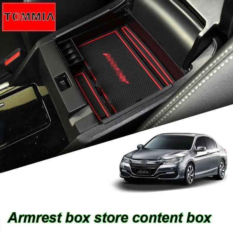 

Car Interior Console Armrest Storage Box Organizer Holder For Honda Accord 9th