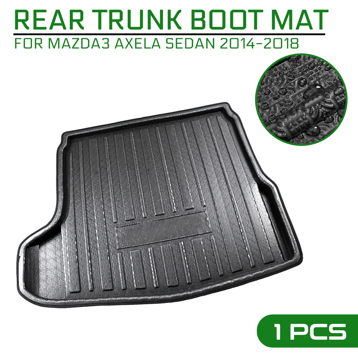 

For Mazda3 Axela Sedan 2014 2015 2016 2017 2018 Car Floor Mat Carpet Rear Trunk Anti-mud Cover