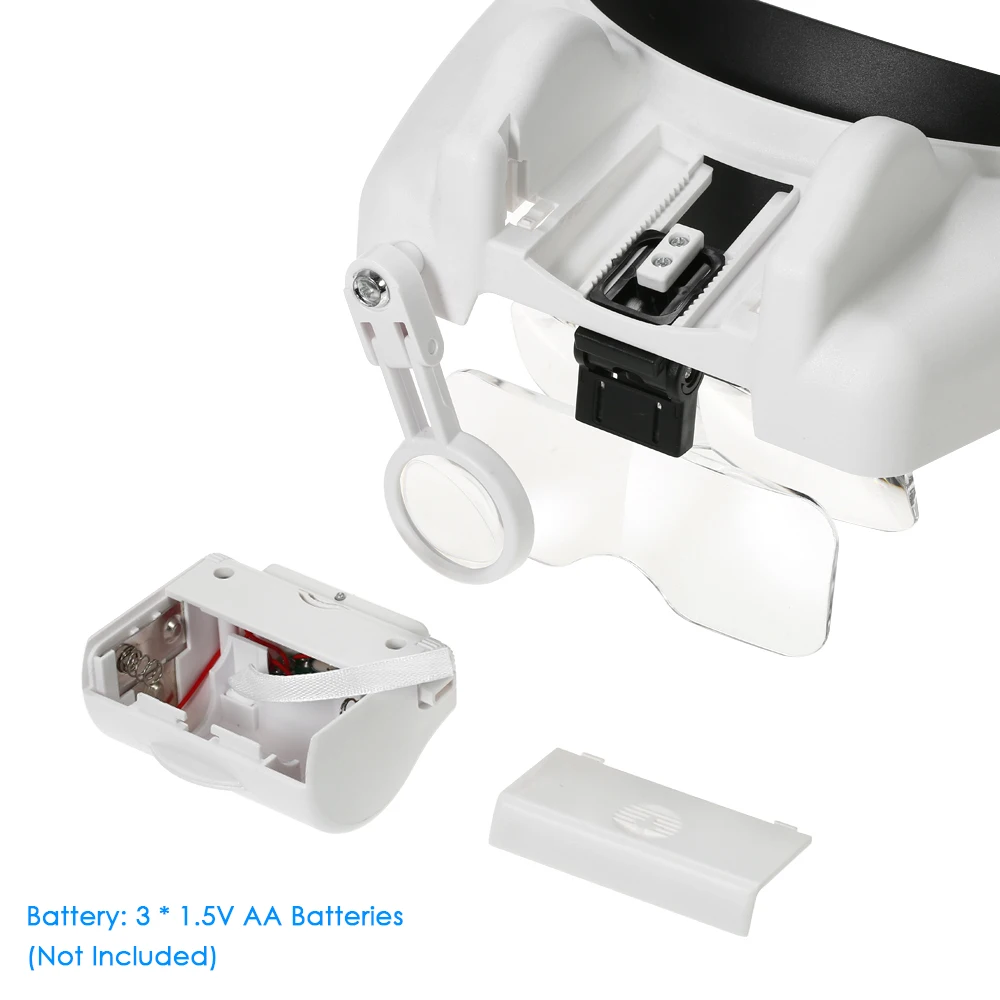 Meterk увеличительное светодиодный с 5 сменными линзами | Инструменты