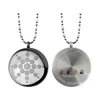 emf radiation pendant necklace scalar energy quantum pendant stainless steel necklace for men women