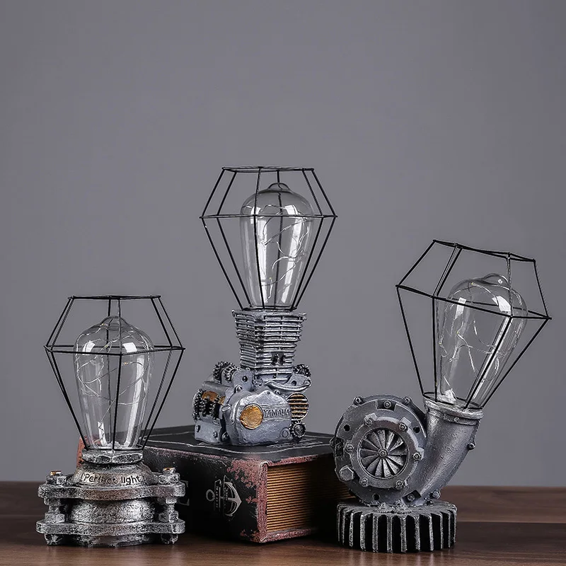 Промышленные светодиодные Ретро светильник фигурки искусство ремесла домашнего