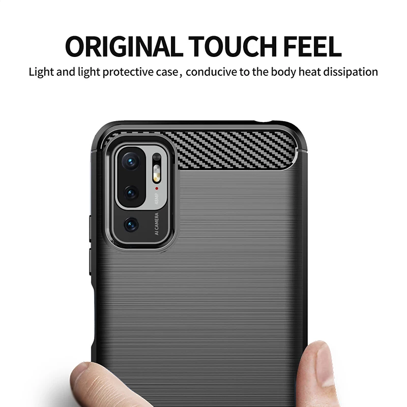 for xiaomi poco m3 pro 5g case carbon fiber shockproof silicone cover for xiaomi poco m3 pro case for xiaomi poco m3 pro poco f3 free global shipping