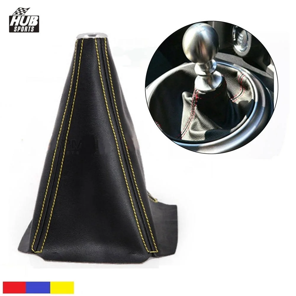 Универсальный черный замшевый или ПВХ чехол переключения передач Jdm для M/T крышка