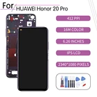 Оригинальный сенсорный ЖК-экран для Huawei Honor20 Pro, дигитайзер в сборе для Huawei Honor20 Pro, дисплей с рамкой, сменная деталь