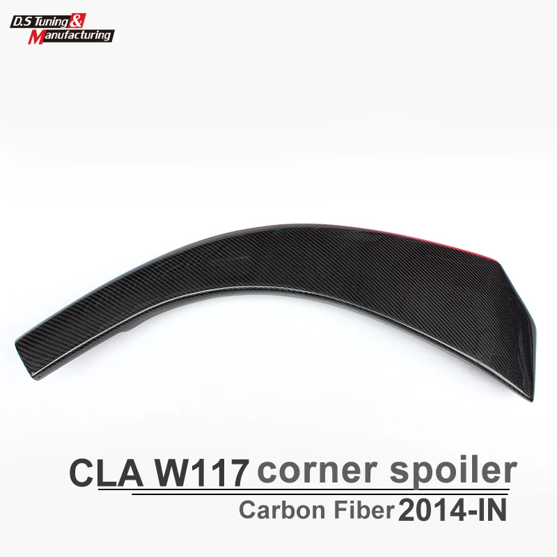W117 передний бампер спойлер углеродное волокно угловой подстаканник
