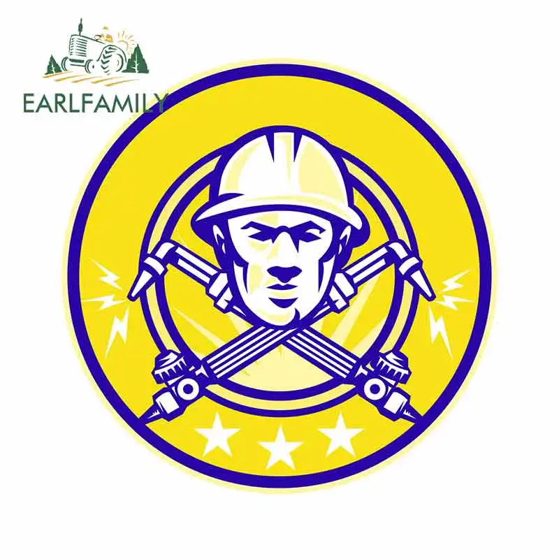 EARLFAMILY 13 см x для промышленной сварки символ машина бампер окно наклейки
