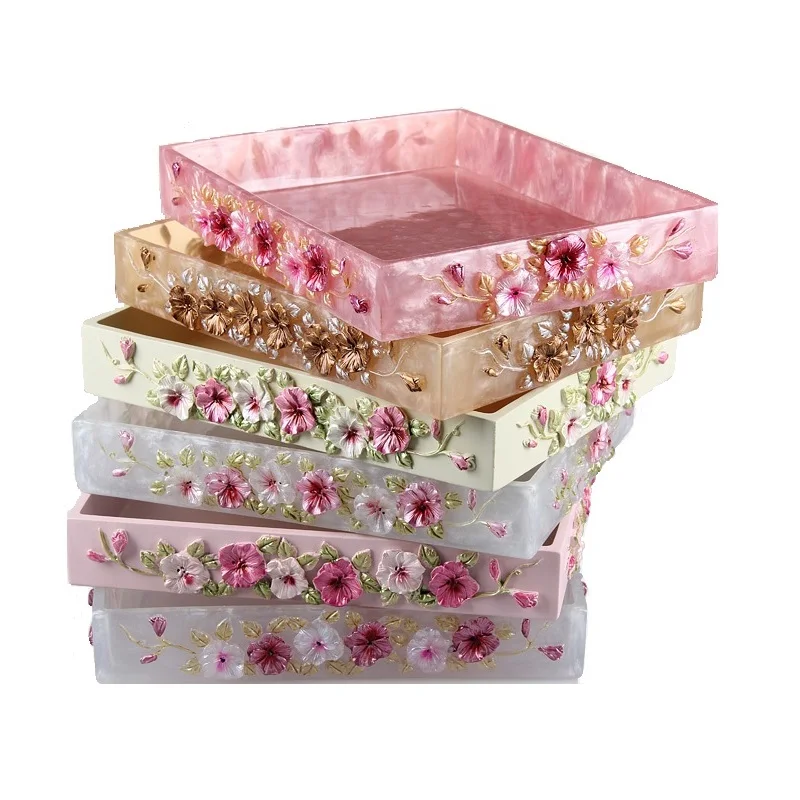 Креативное домашнее украшение в европейском стиле прямоугольный поднос