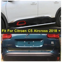 side door molding body strip rear tail trunk lid streamer cover trim for citroen c5 aircross 2018 2021 exterior accessories