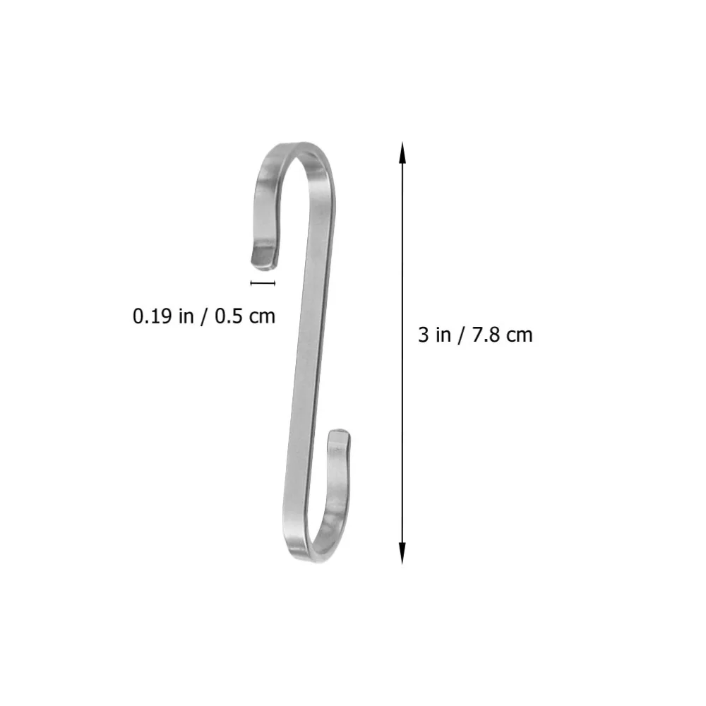 

6Pcs Stainless Steel Hanging Hooks Creative Shape Hooks for Home Kitchen