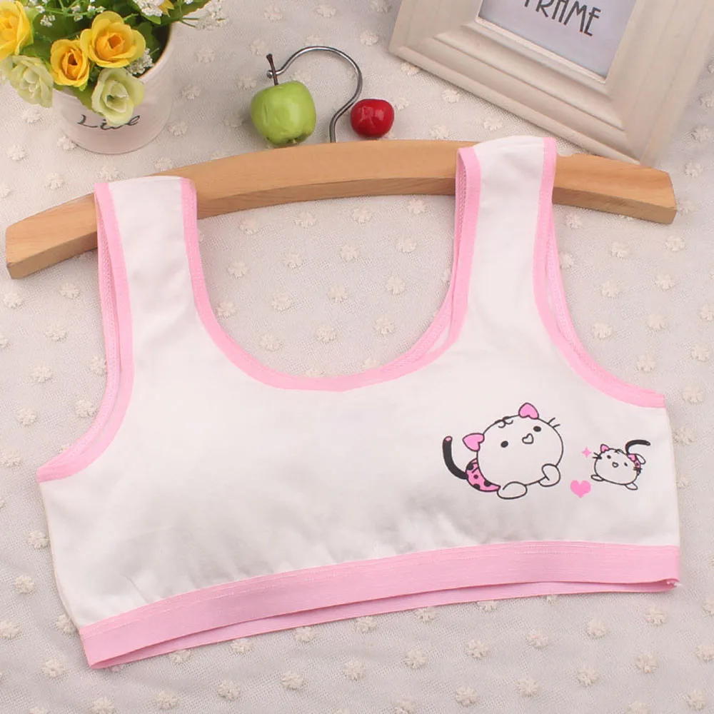 Кроп топ TELOTUNY новое милое нижнее белье с принтом для девочек бюстгальтер жилет