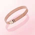 Браслет из стерлингового серебра 925 пробы, розовое золото, оригинальный рефлексивный браслет, Женский рефлексивный Шарм, самодельный ювелирный подарок