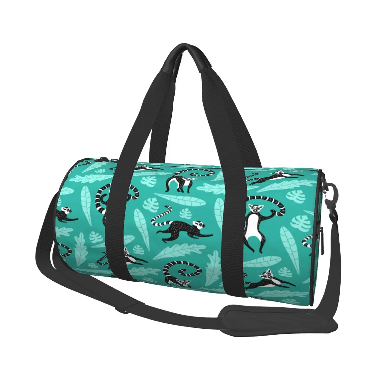 

Travel Bag Duffle Cute Lemurs And Leaves Fitness Bag Handbag Bag Luggage Shoulder Bag Zipper Weekend Sport Gym Bag