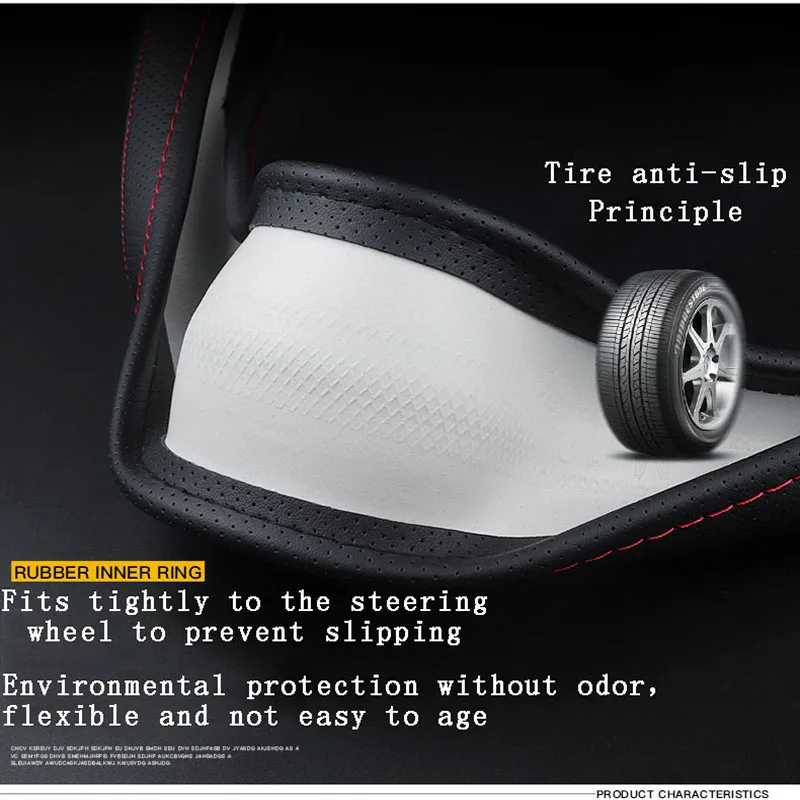 

Car Steering Wheel Cover Is Suitable for Mitsubishi ASX Attrage Mirage Xpander Lancer Triton Pajero Sport Logo 38cm Accessories