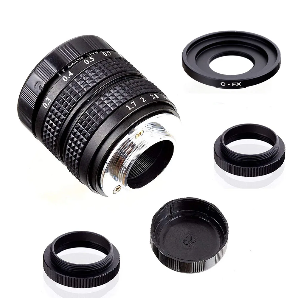 Фуцзянь 35 мм F1.7 Большая диафрагма CC TV Movie C крепление объектива для Fujifilm X Mount Mirroless