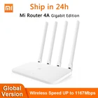 Роутер Xiaomi Mi WiFi 4A Gigabit edition 2,4 ГГц + 5 ГГц WiFi 16 Мб ROM + 128 Мб DDR3 1167 Мбитс высоким коэффициентом усиления 4 антенны управление приложением Mi