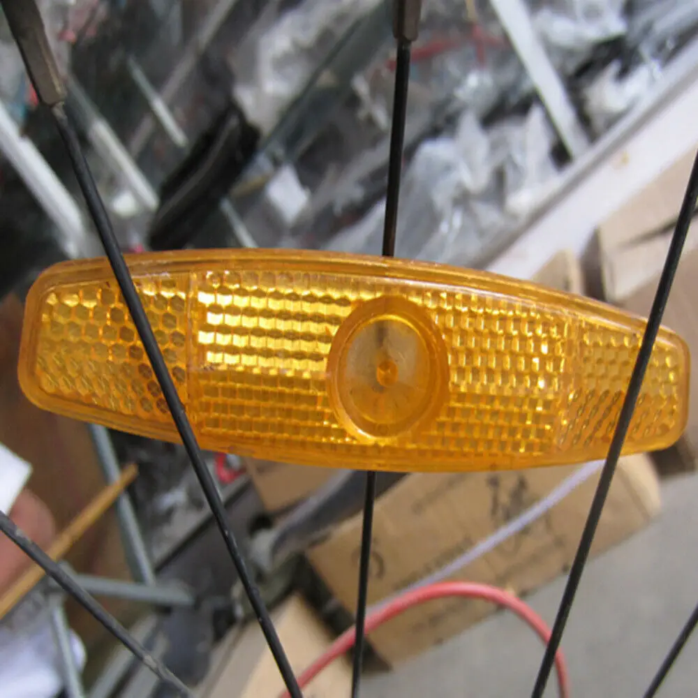 4 шт. желтый спицы для горного велосипеда со светоотражающими элементами