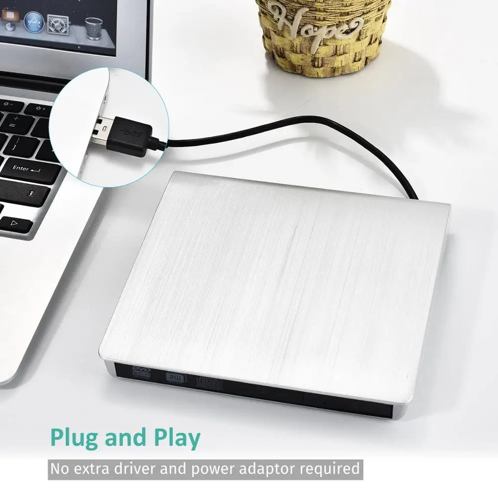 USB 3,0 слот нагрузки внешний Bluray привод Apple DVD RW горелка Писатель 3D Blue-ray Combo BD-ROM плеер для Macbook Pro iMac ноутбука - Цвет: BD Combo