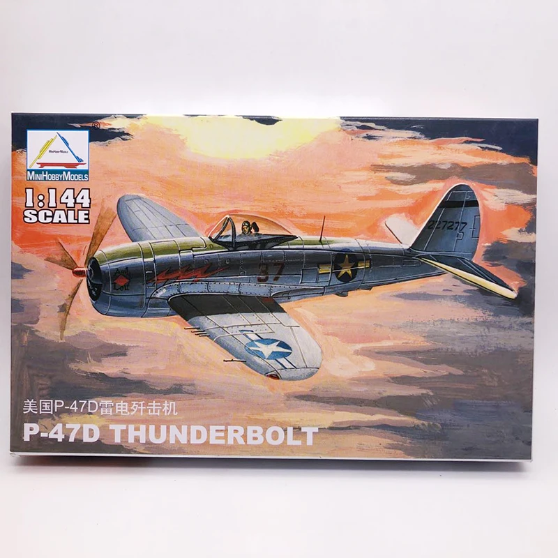

1:144 USA P-47D THUNDERBOLT Fighter American Military Assembled Aircraft Model
