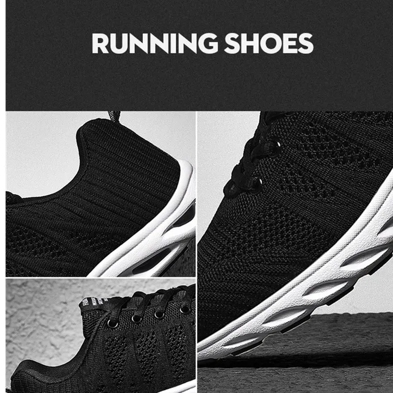 Новый стиль обувь для бега на плоской подошве дышащие мужские спортивные