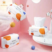 dorahoney 100pcsbag disposable baby cotton tissue skin care for children soft face towel newborn thicken wash face dry wipes