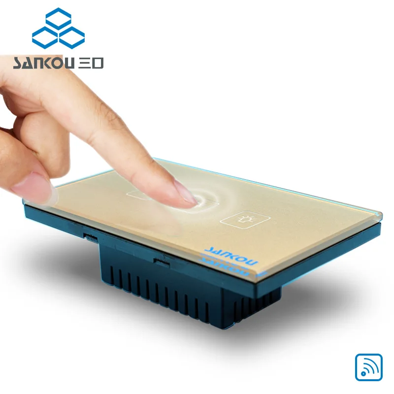 Американский стандарт 118 мм 1/2/3 Gang 2 Way Smart Touch Switch огнестойкая панель переключателя
