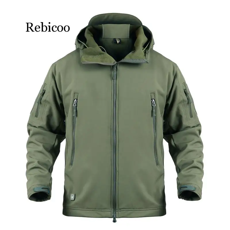 

Мужская армейская камуфляжная куртка и пальто, военная тактическая куртка, зимние водонепроницаемые куртки с мягкой оболочкой, ветровка, о...