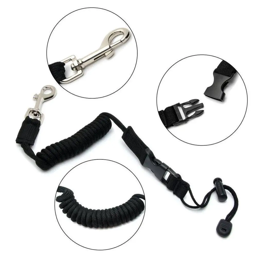 

Rowing Boat Elastic Paddle Leash Kayak Accessories Kayak Canoe Safety Fishing Rod Surfboard Surfing Coiled Lanyard Cord Tie Rope