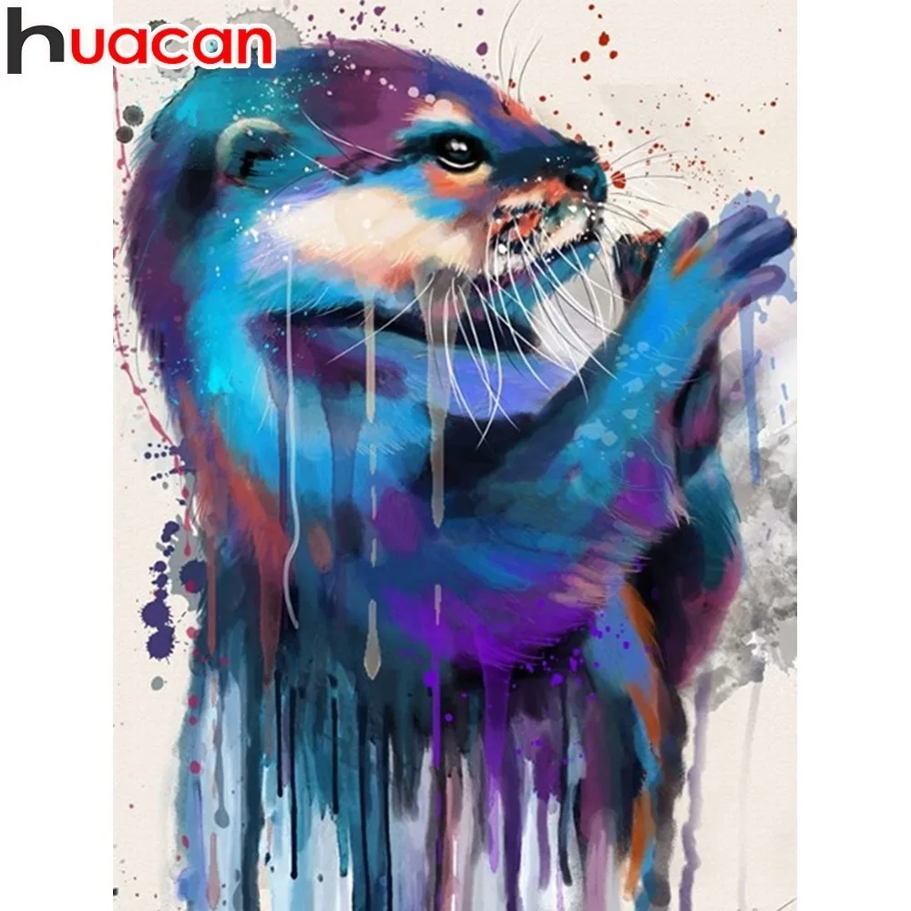 HUACAN полностью квадратная Алмазная картина животное 5D DIY вышивка ручная мозаика