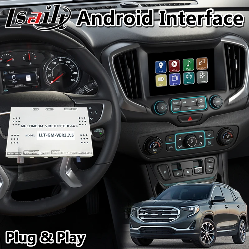 Lsailt Android автомобильный GPS навигационный интерфейс для GMC Terrain 2014 2019 год поддержка