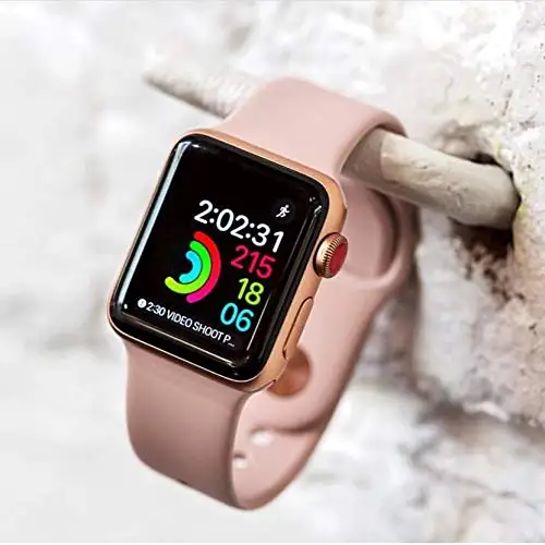 Oulucci Одноцветный ремешок для apple watch 38 мм/40 мм/42 мм/44 мм спортивный ремешок силиконовый ремешок аксессуары для apple watch 5/4/3/2/1