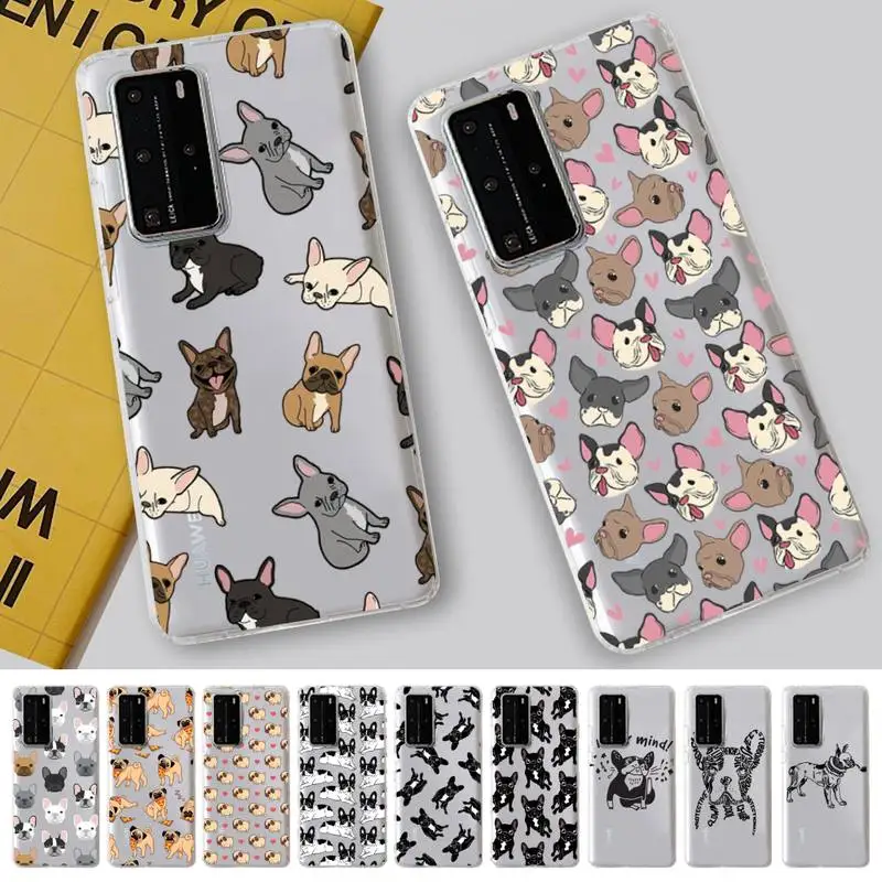 

Yinuoda Cute French Bulldog Phone Case For Huawei P 20 30 40 pro lite Psmart2019 Honor 8 10 20 Y5 6 2019 Nova3E