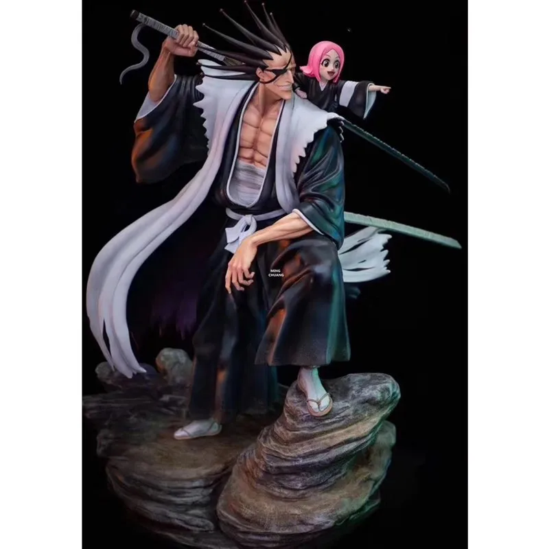 16 &quotотбеливатель статуя Gotei 13 грудь Zaraki Kenpachi полная длина портрет Kusajishi Yachiru GK