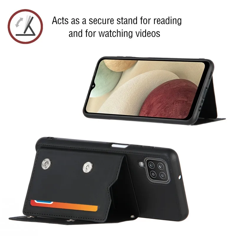 Strap Card Case for Samsung Galaxy A12 A32 A02S A52 A72 M51 A51 A71 A31 A21S Wallet Shockproof Leather Necklace Crossbody Cover