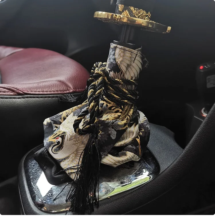 

Car Modification Japanese Style Bushido Shift Boot Stick Head Gear Cover Handlebar Universal Lever