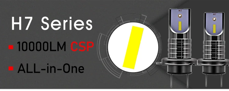2 шт. светодиодный H7 Фары Лампы CSP чип светодиодные, под шину CANBUS, для автомобиля свет 10000лм/лампы 50 Вт H9 H11 мини HB3 HB4 резка линии 12 В 24 В стайлинга автомобилей противотуманные фары ходовые огни