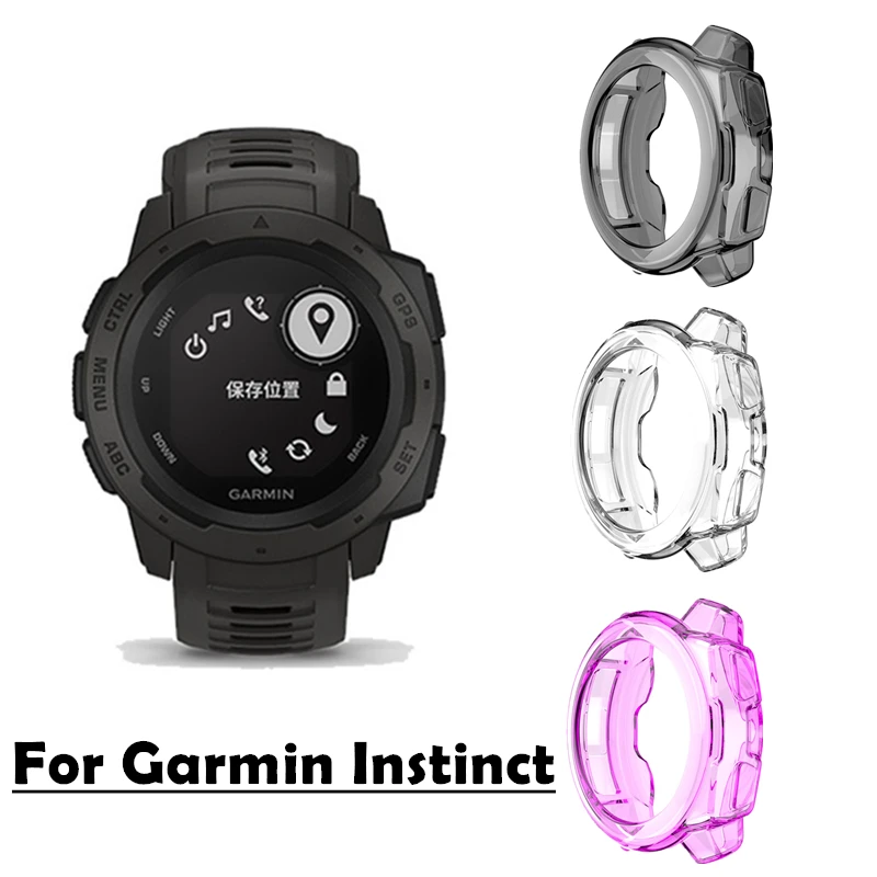 

TPU Replacement Protective Case Cover Shell for Garmin Instinct Smart Watch Accessories Soft Silicone Bumper For Instinct