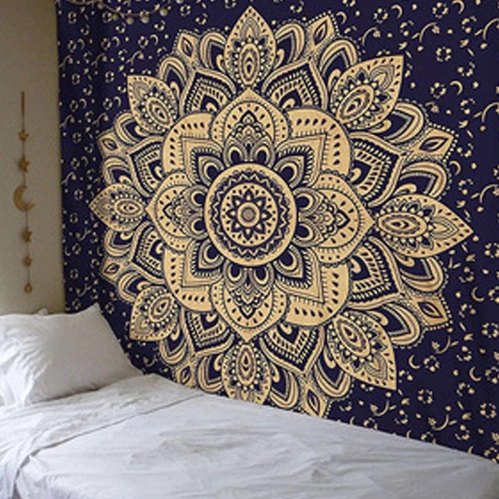 

Aesthetic Tapestry Wall Hanging Psyhodelic Handmade Polyester Home Textile Boho Kawaii Decor Room Decorations