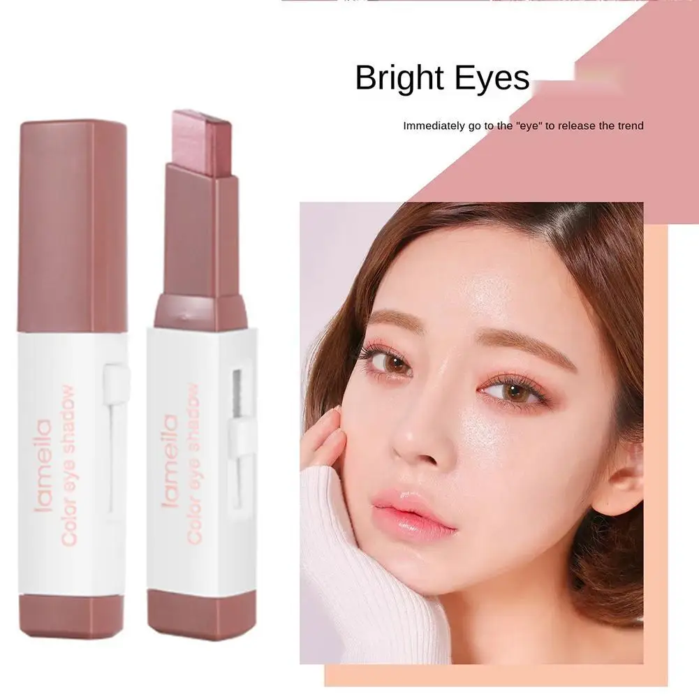 Ленивые тени для век палка двухцветные стилус стерео водонепроницаемый легко