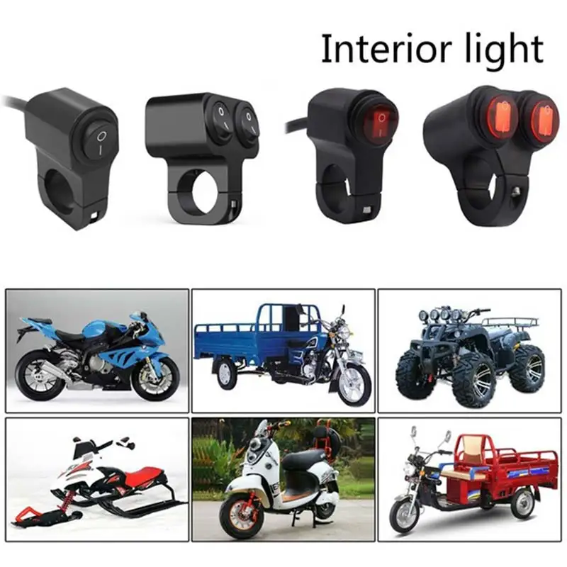 Кнопка управления на руль мотоцикла из алюминиевого сплава одиночный/двойной