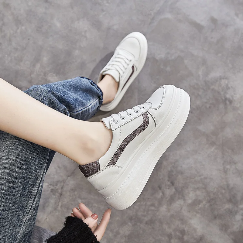 Женские теннисные туфли мягкие кроссовки на платформе спортивная обувь для