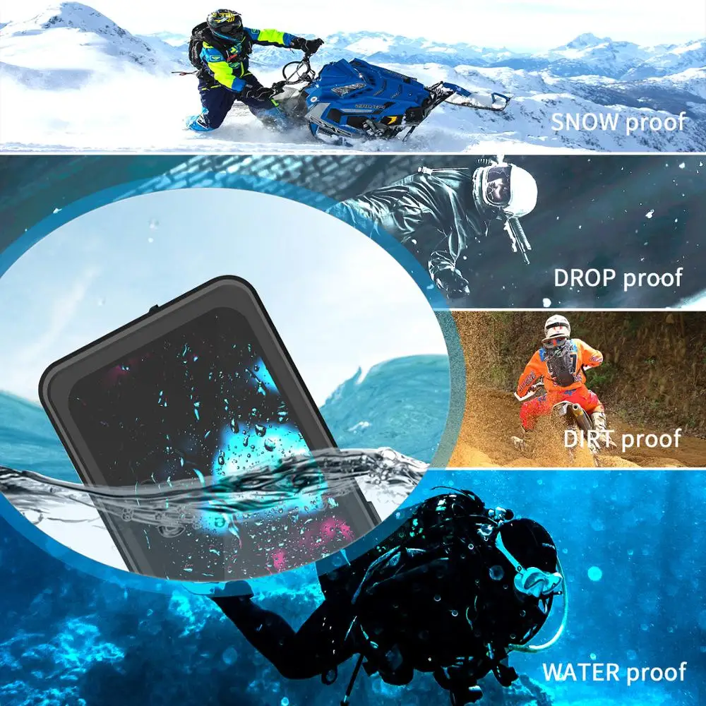

Waterproof Case for iPhone 12 Pro IP68 Diving Swim Proof Shockproof Cases for iPhone 11 Pro XS Max XR X Sealed Outdoor Fishing