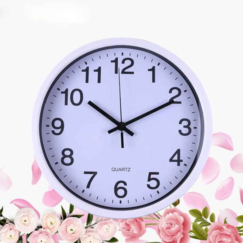 

New Arrival Classic Vintage Round Wall Clock Modern Plasitc Clock Quartz Horloge Retro Wathces Relogio de parede