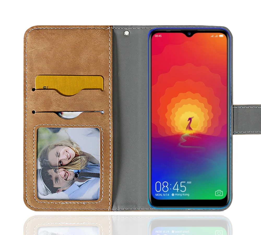 Роскошный чехол кошелек Tecno Spark 4 Винтажный 6 52 дюйма деловая сумка защитный с