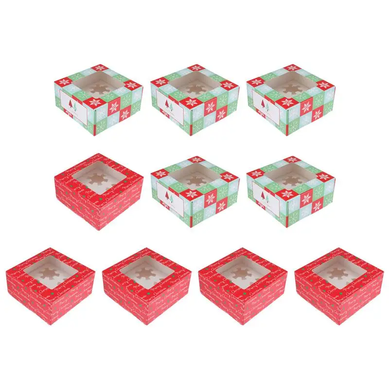 

5/10pcs Baking Cake Packing Boxes Pudding Dessert Storage Boxes Cake Packing Box For Gift Giving