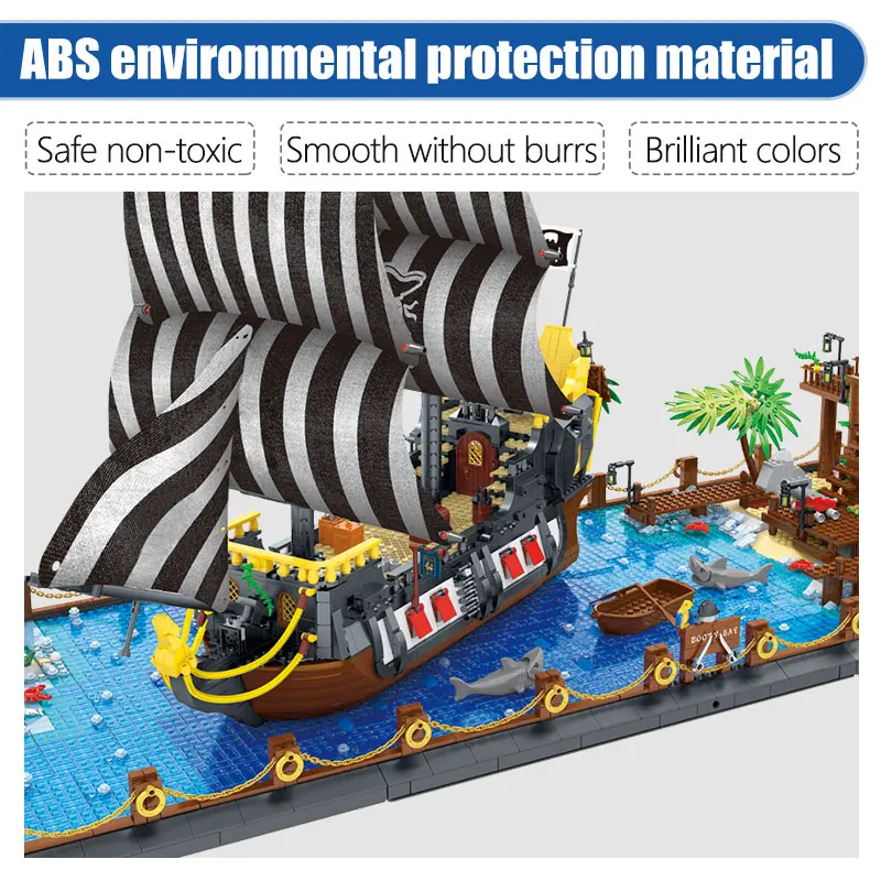 5937 шт. Пираты Карибского моря корабль серии фильмов большой попой Bay здание Мпц