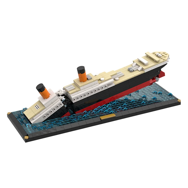 

The Sinking of Titanic Cruise Boat Ship Model Building Blocks 3D Movie Scene Bricks Educational DIY Toys Hobbies for Kids Gifts